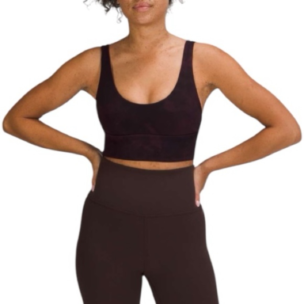 Lululemon Align Reversible Bra *Light Support, A/B Cup Diamond Dye Cassis Black